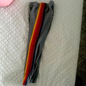 Aviator Nation, KID'S 5 STRIPE SWEATPANTS - HEATHER GREY, Size 12